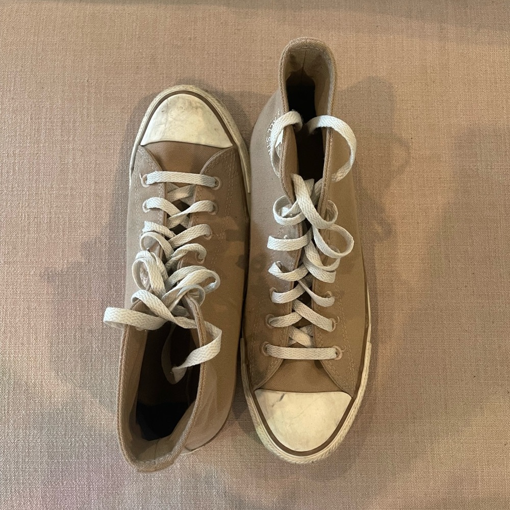 Converse Tan High-Top Sneakers